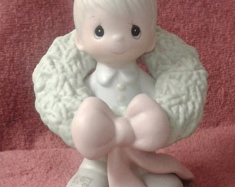 Vintage Precious Moments Figurine - "Surrounded With Joy" - Retired 1989