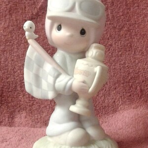 Vintage Precious Moments Figurine - &quot;Trust In The Lord To The Finish&quot; - Special Edition For Members Only - Closed 1984