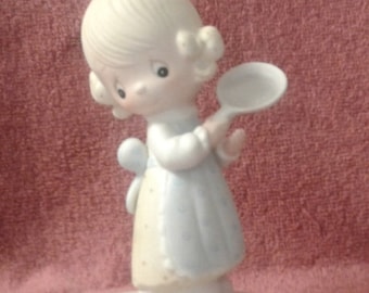 Vintage Precious Moments Figurine - "Eggs Over Easy" - Retired 1983