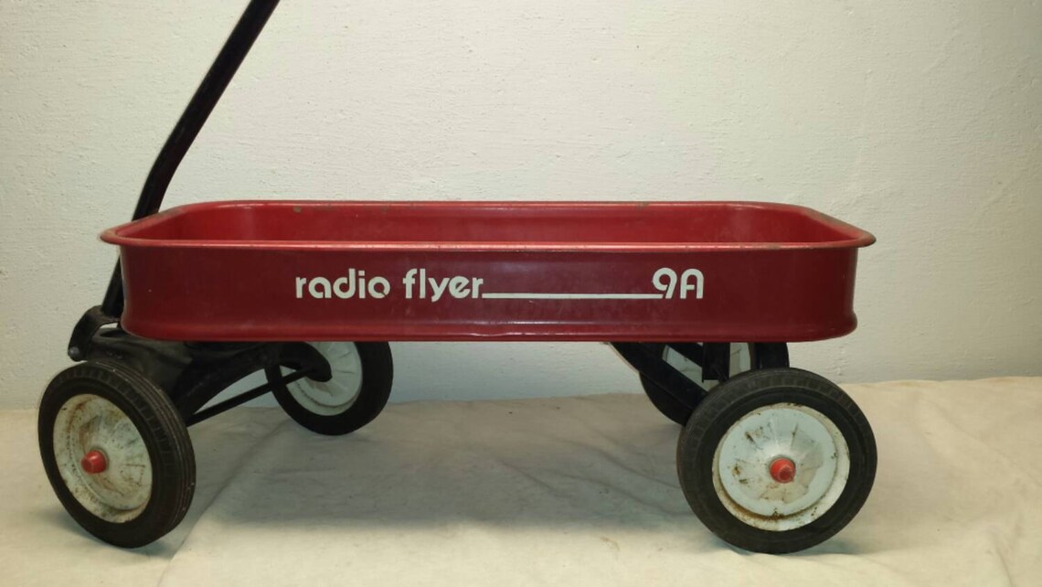 Sale Radio flyer wagon model 9A metal vintage pullwagon Etsy
