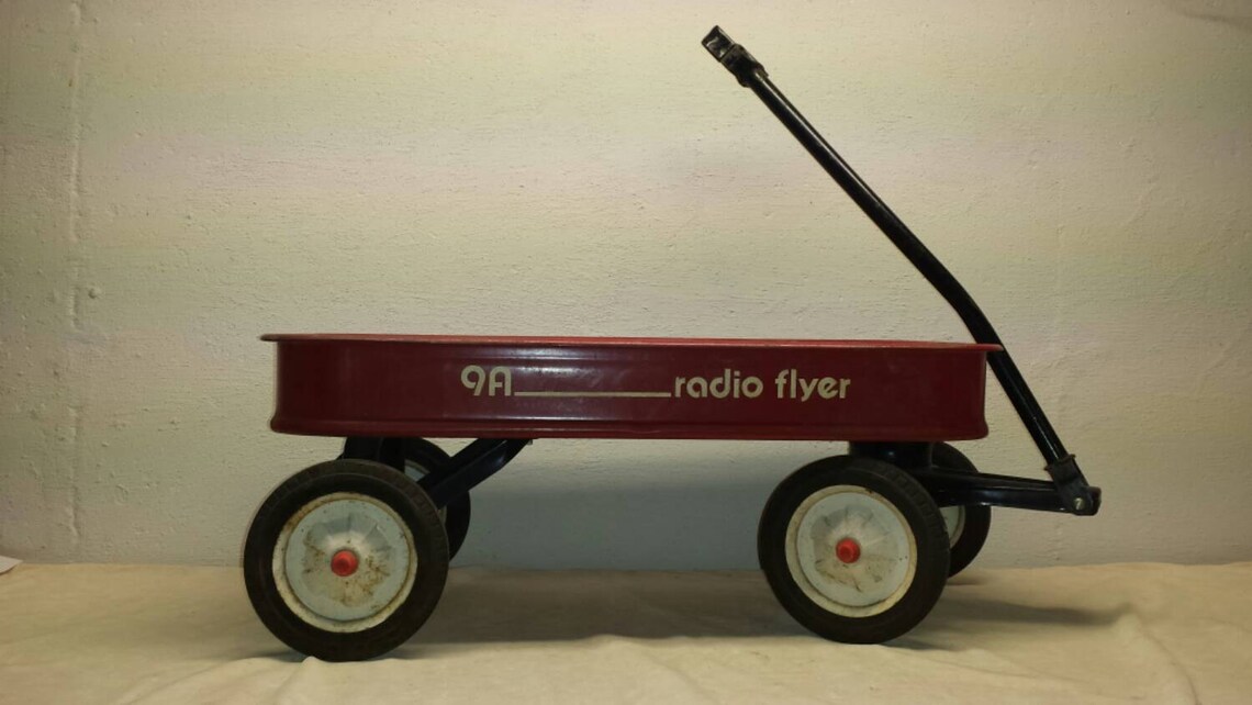 Sale Radio flyer wagon model 9A metal vintage pullwagon Etsy