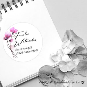 Round address labels - address labels - customizable - personalized stickers - stickers large & small 35 mm / 40 mm / 50 mm / 60 mm