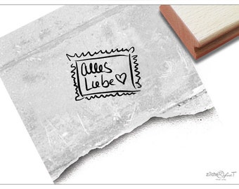 Stamp text stamp font stamp-all love