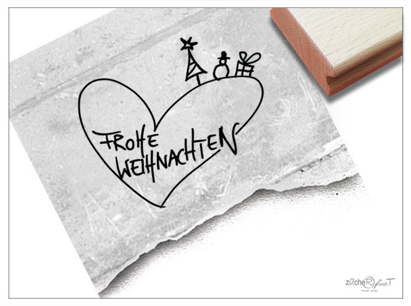 Stempel Weihnachsstempel FROHE WEIHNACHTEN handschriftlich mit Etsy.de