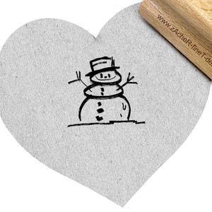 Stempel Lustiger Schneemann - Weihnachtsstempel, Bildstempel, Motivstempel zu Weihnachten, Karten, Deko, Kita und Schule