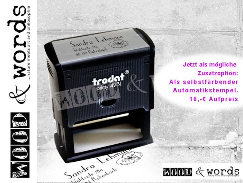Automatic stamp gift training Individual school stamp Crown-Children/'s stamps personalized with name and class wooden stamp O