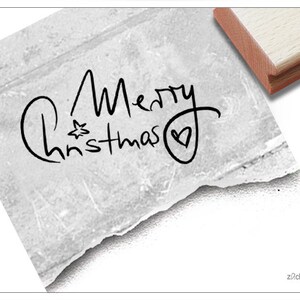 Timbro Timbro natalizio Buon Natale - timbro con testo per Natale, posta natalizia, cartoline, decorazioni natalizie, decorazioni da tavola, Natale, album di ritagli