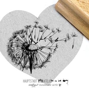 motief stempel PAARDEBLOEM | postzegel | bloemenstempel paardenbloem | Fimo stempel - bloemenmotief | Voor kaarten knutselen cadeaupapier Raysin