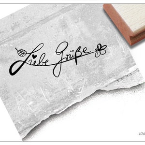 Timbro con amore scritto a mano: piccolo timbro con testo per posta, messaggi, cartoline, lettere, etichette regalo, album di ritagli, artigianato
