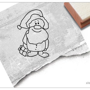 Stempel Weihnachststempel Kleiner Weihnachtsmann - Bildstempel zu Weihnachten, Kita, Kinderzimmer, Schule, Ausmalen, Basteln, Deko, Geschenk