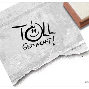 Stempel Lehrerstempel TOLL gemacht! - Lobstempel zur Motivation der Kinder, Belohnung, Belobigung, für Kita und Schule, Geschenk für Kinder