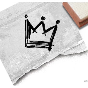 Stempel Kinderstempel KRONE - Bildstempel für Kita, Kinderzimmer und Schule, Geschenk für Kinder, Geburtstag, Einschulung, Prinzessin