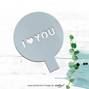 Koffie stencil Koffie stencil Koffie stofdoek stencil - I LOVE YOU - voor cappuccino latte macchiato koekjes taarten taarten - aanpasbaar
