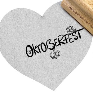 Tampon OKTOBERFEST - tampon texte, écriture manuscrite, pour cartes, invitations, festival d'automne, fête, tags, scrapbooking