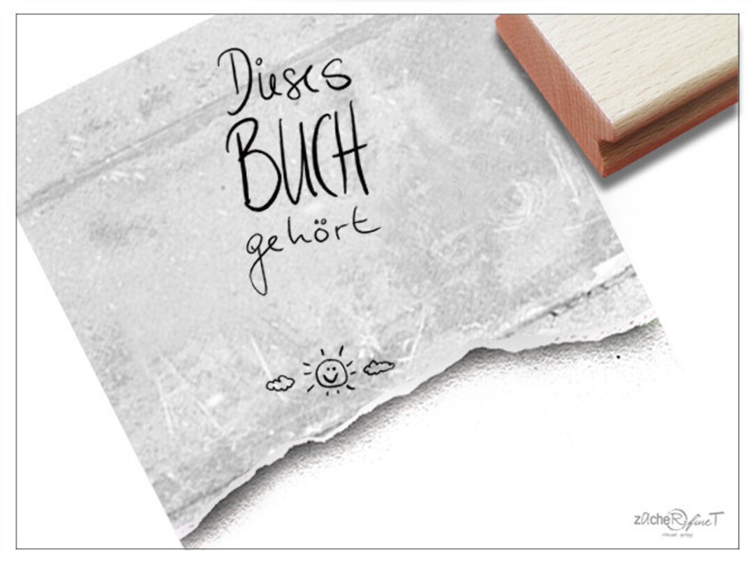 Ex Libris Stempel Personalisiert – Prinzessin-Motiv Mit Name – Buchstempel Für Einschulung, Schule & Bücher – ZAcheR-fineT – Handgefertigt Aus Berlin