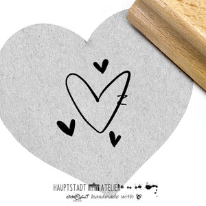 Kleiner STEMPEL | MINIstempel HERZSTEMPEL Füllen & Verzieren | Motivstempel | Musterstempel Karten basteln Postkarten stempeln  Herzmuster