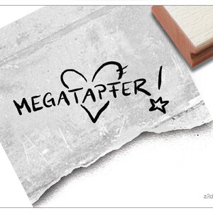 Arztstempel Belohnung - MEGATAPFER! mit Herz