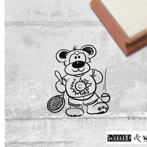 Stempel Kinderstempel - BÄR Tennis-Teddy