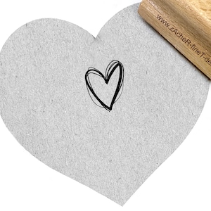 Stempel  HERZ III im SCRIBBLEstyle - Motivstempel, für Karten, zur Hochzeit, Valentinstag, Muttertag, Geschenkanhänger, Scrapbook