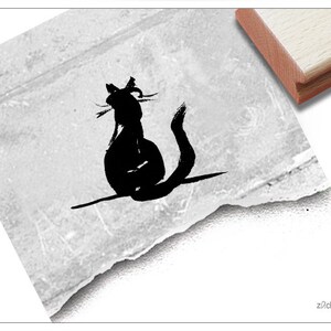 Stempel ARTstamp KATZE Kater - Motivstempel / Bildstempel / Tierstempel für Kita, Schule, Hobby, Beruf, Karten, Basteln, Design, Kunst, Deko