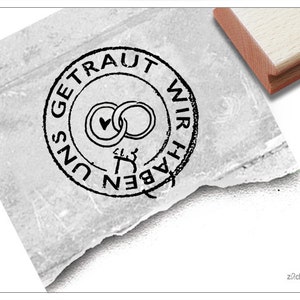 Timbro postale del timbro di matrimonio - Ci siamo sposati