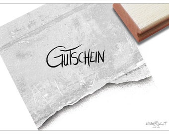 Stempel Textstempel Schriftstempel - GUTSCHEIN