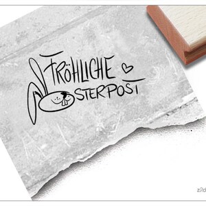 Timbro posta di buona Pasqua con coniglietto - timbro di Pasqua, timbro di testo per auguri di Pasqua, cartoline di Pasqua e etichette regalo, decorazioni di Pasqua, album di ritagli