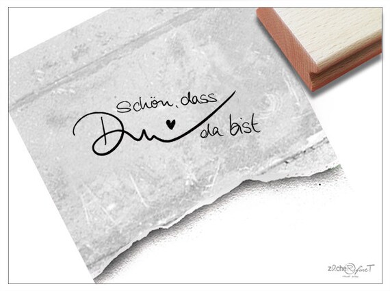 Etsy Schön, Du Für Gastgeschenk, Karten, Tischdeko, Bist, Geschenkanhänger, - Denmark Handschrift Da Scrapbook, Dass Stempel in Freundschaft Textstempel