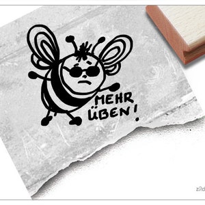 Stempel Lehrerstempel Schulstempel - BIENE Mehr üben!