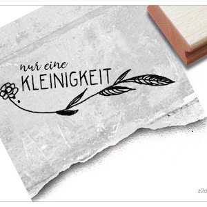 Stempel NUR EINE KLEINIGKEIT - Textstempel für Glückwünsche, Karten, Briefe, Geschenkanhänger, Geschenk, Deko