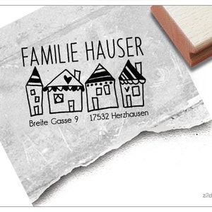 Tampon cachet adresse personnalisé SWEET HOME - cachet adresse, cachet famille, cachet en bois ou cachet automatique individuel, cadeau