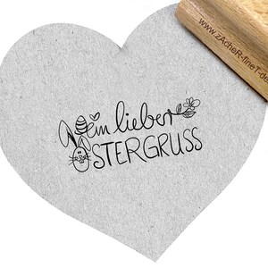 TIMBRE Tampon de Pâques - Un joli message de Pâques - Tampon à motif pour cartes de Pâques et étiquettes cadeaux Tampon texte de zAcheR-fineT