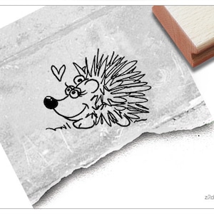 Little Hedgehog - Rubber stamp - Birthday gift , cute animal stamp for scrapbooking , hedgie for nursery decor , handicrafts, decoration