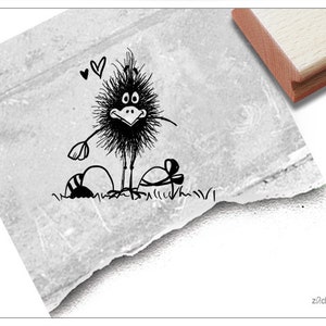 Timbro Timbro pasquale Corvo e uova di Pasqua - timbri con animali per Pasqua, auguri di Pasqua, cartoline, etichette regalo, decorazioni pasquali, regali per bambini, artigianato
