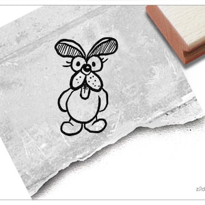 Stempel Kinderstempel Hund Willi - Tierstempel für Kita, Kinderzimmer, Schule und Einschulung, Basteln und Deko, Geschenk für Kinder