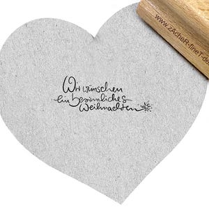 Stempel Wij wensen u een vrolijk kerstfeest - in handschrift - Kerststempels, Kerstmis, cadeaulabels, kaarten