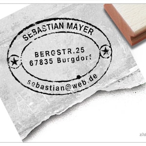 Timbro indirizzo personalizzato POST STAMP e.mail me :) - Timbro indirizzo, timbro aziendale, timbro in legno personalizzato, regalo