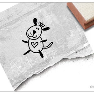 Stempel Tierstempel Hund Henry - Kinderstempel für Kita, Kinderzimmer, Schule, Einschulung, Basteln und Deko, Geschenk für Kinder, Scrapbook