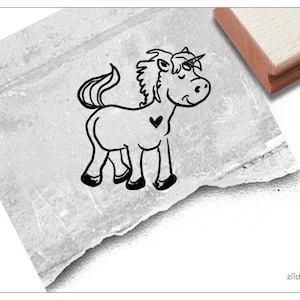 Stempel Kinderstempel EINHORN - Motivstempel / Bildstempel für Kita, Kinderzimmer und Schule, Geschenk für Kinder, Geburtstag, Einschulung