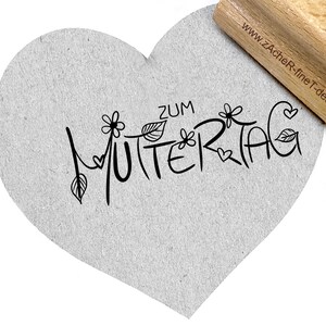 Tampon pour la FÊTE DES MÈRES - tampon texte, écriture manuscrite, pour cartes, étiquettes, cadeaux, salutations, scrapbooking, décoration, étiquettes cadeaux