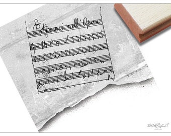 Stempel Motivstempel Bildstempel - Notenblatt