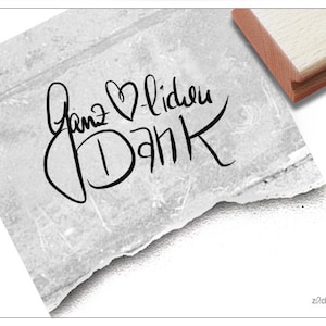 Sello de texto - MUCHAS GRACIAS escrito a mano - sello de letras para tarjetas, regalos y decoración