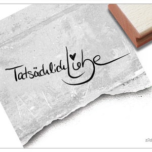 Stempel Textstempel - TATSÄCHLICH LIEBE