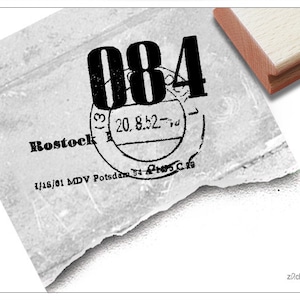 Vintage- Poststempel-Motivstempel