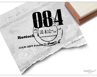 Vintage- Poststempel-Motivstempel