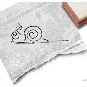 Stempel Tierstempel Schnecke, Snail - Kinderstempel für Kita, Kinderzimmer, Schule, Einschulung, Basteln und Deko, Geschenk für Kinder