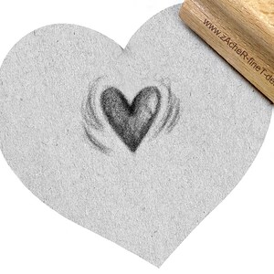 Stempel  Pulsierendes Herz- in Dotworkoptik für Herzensgrüße Motivstempel