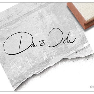 Stempel Textstempel Schriftstempel - Du & Ich