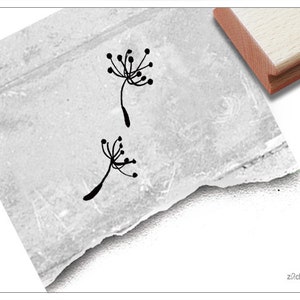 Stempel PUSTEBLUME Schirmflieger - Motivstempel für Karten, Scrapbook, Bullet Journal, Basteln, Tischdeko, Deko, Geschenk zum Geburtstag