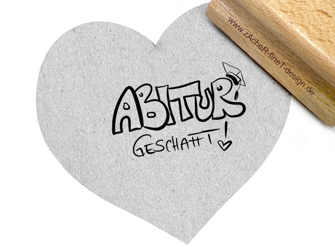 text-stamp-abitur-geschafft-with-hat-and-heart-in-handwriting-for